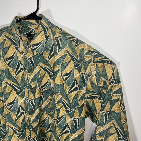 Vintage Guess By Georges Marciano Bright Abstract Button Down Shirt - Picture 2 of 11